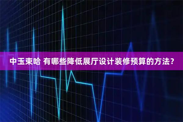 中玉束哈 有哪些降低展厅设计装修预算的方法？
